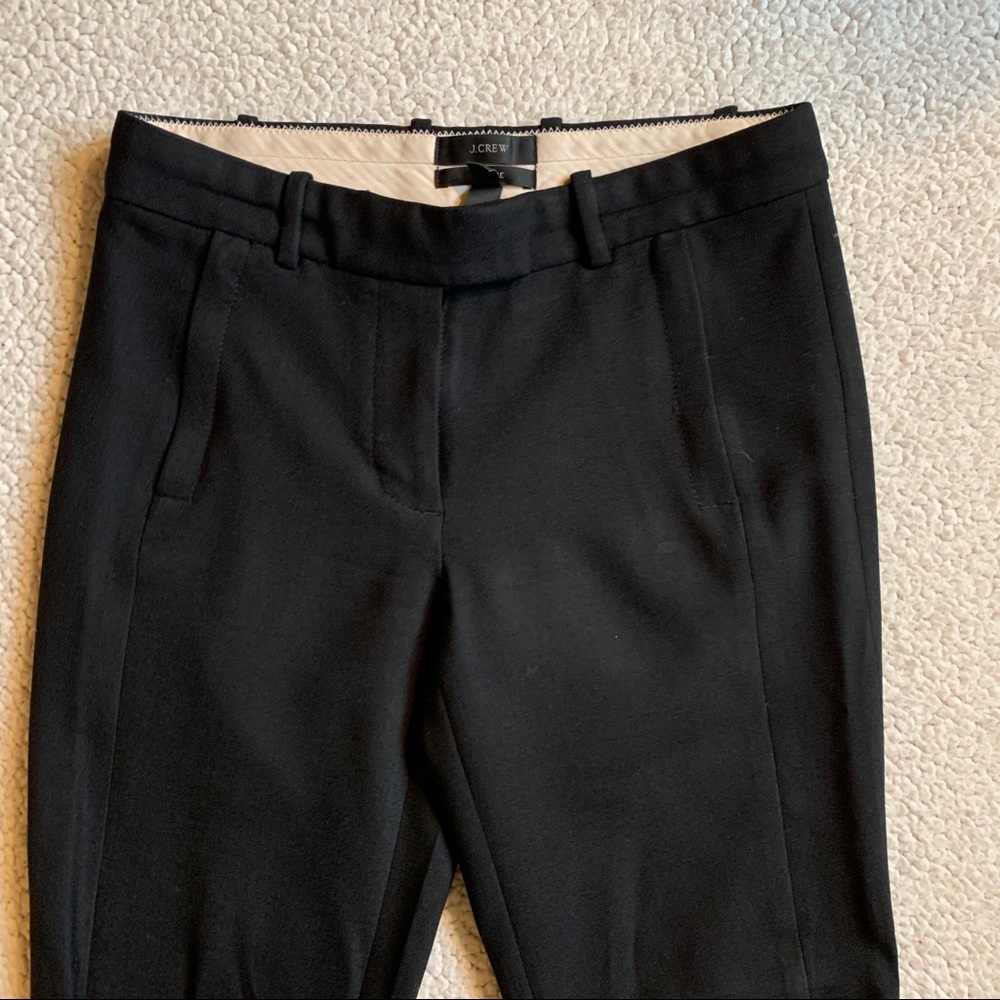 J. Crew Black Wool Maddie Trouser 000